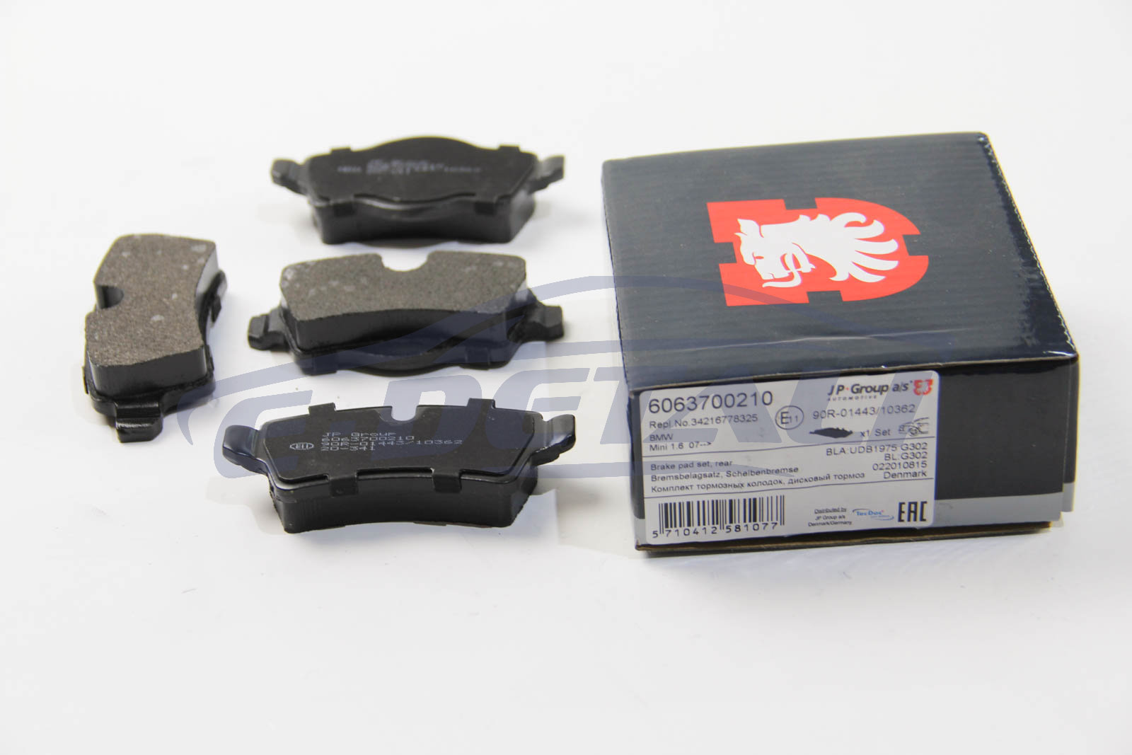 6063700210 JP GROUP JP GROUP тормозные колодки зад. MINI